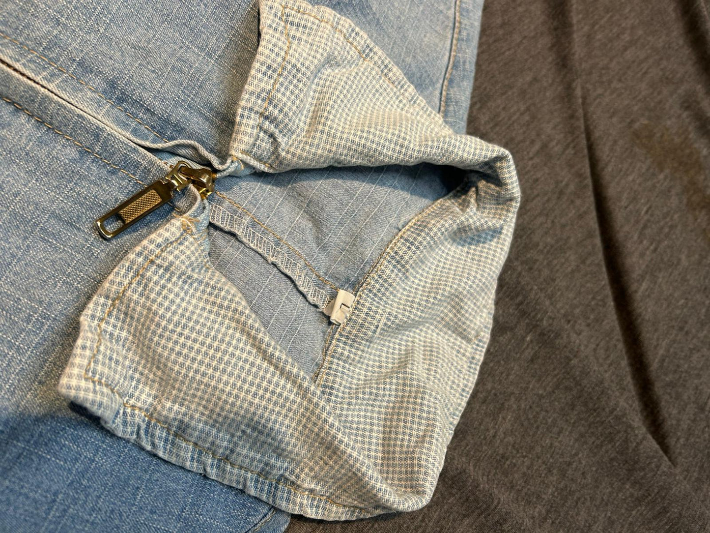 Ladies Denim Maxi Sleeveless Dress, Size L