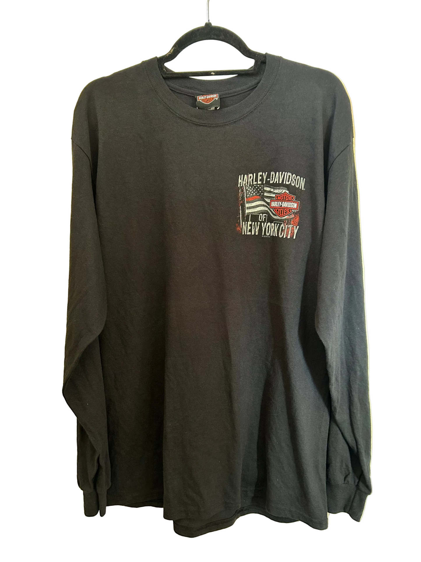 Harley Davidson Vintage NYC Back Graphic Long-sleeve Tee Size L