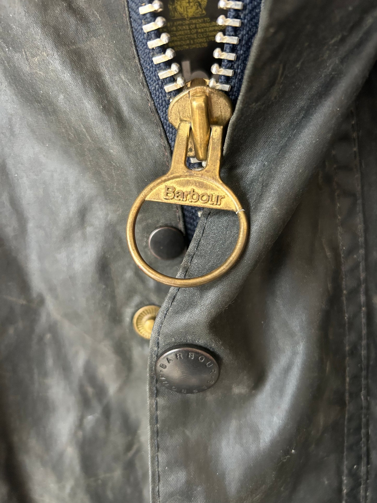 Barbour Beaufort Wax Jacket, Grey, Size 44” XL