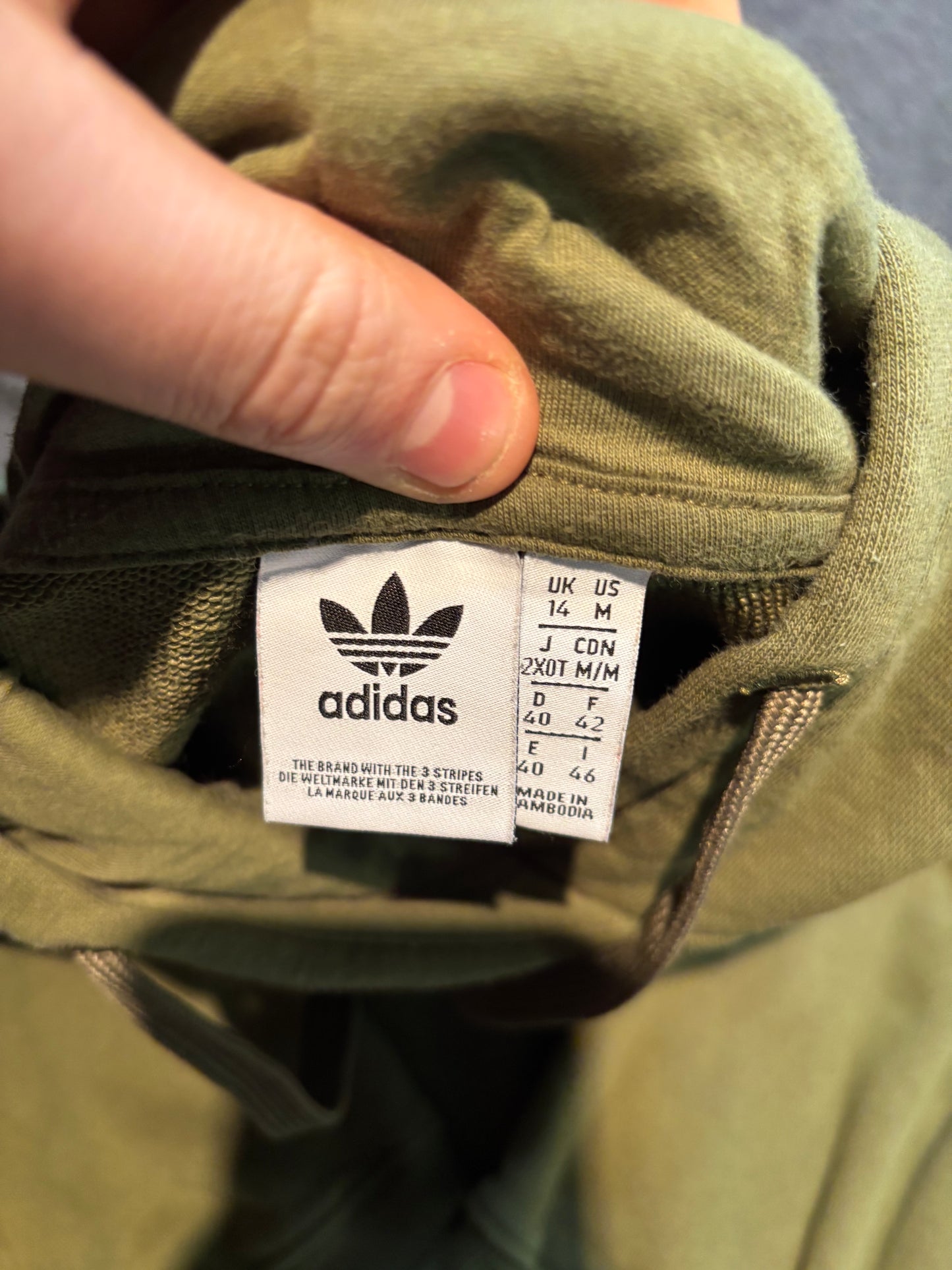 Adidas Cropped Hoodie, Ladies UK 14