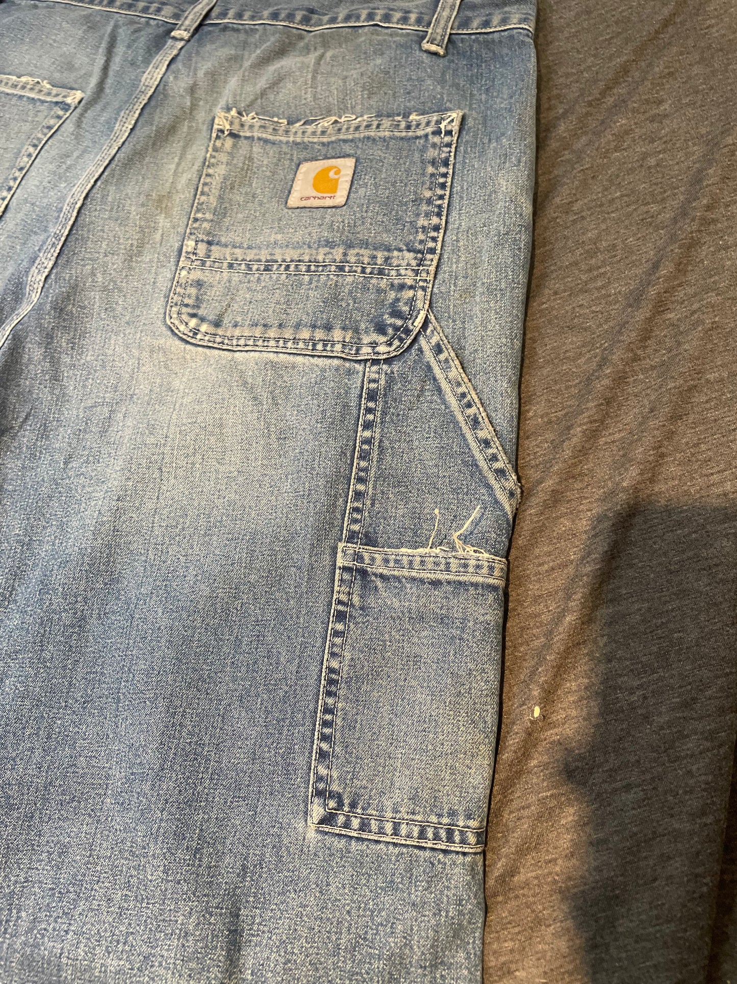 Carhartt Blue Vintage Denim Jeans, 33W 34L