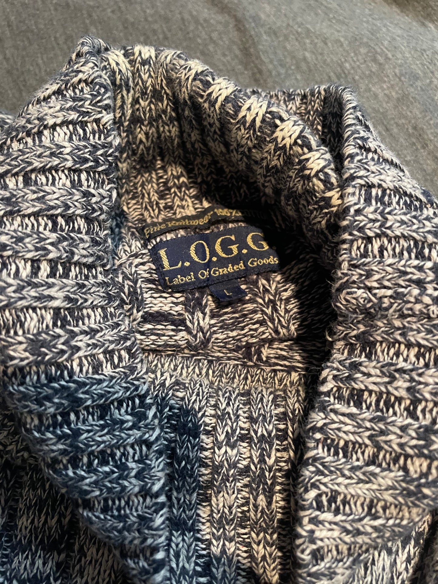 L.O.G.O Knitted Roll neck Sweater, L