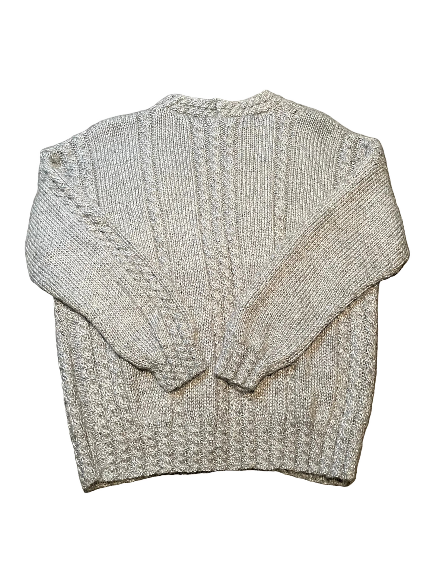 Ladies Knitted Button Up Sweater, L