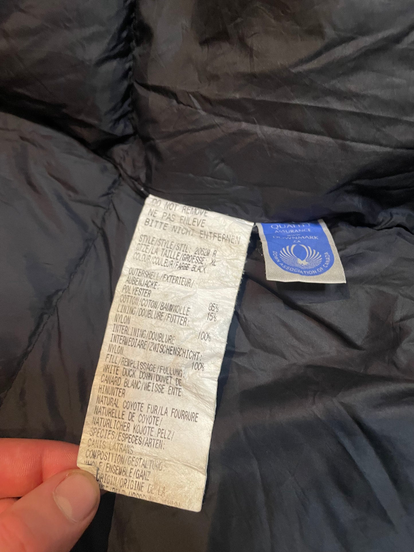 Canada Goose Langford Down Parka, Black, Size XL