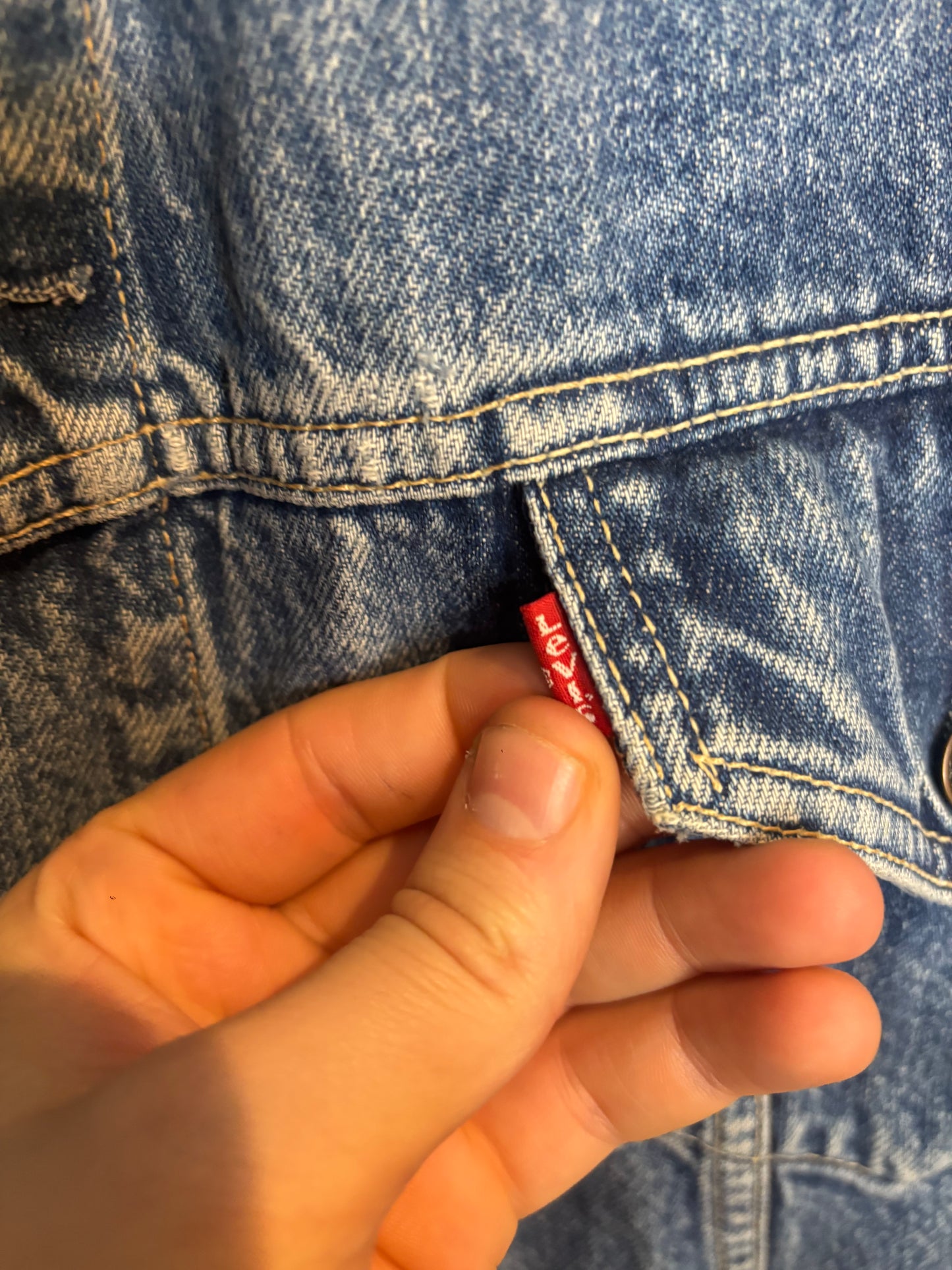 Levis Blue Washed Denim jacket XXL