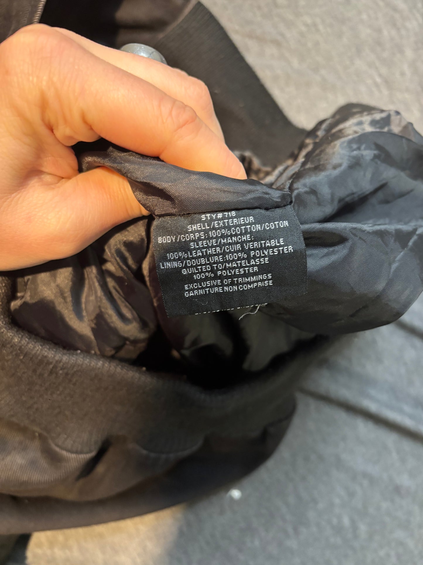 American Varsity Jacket, Leather sleeves, L