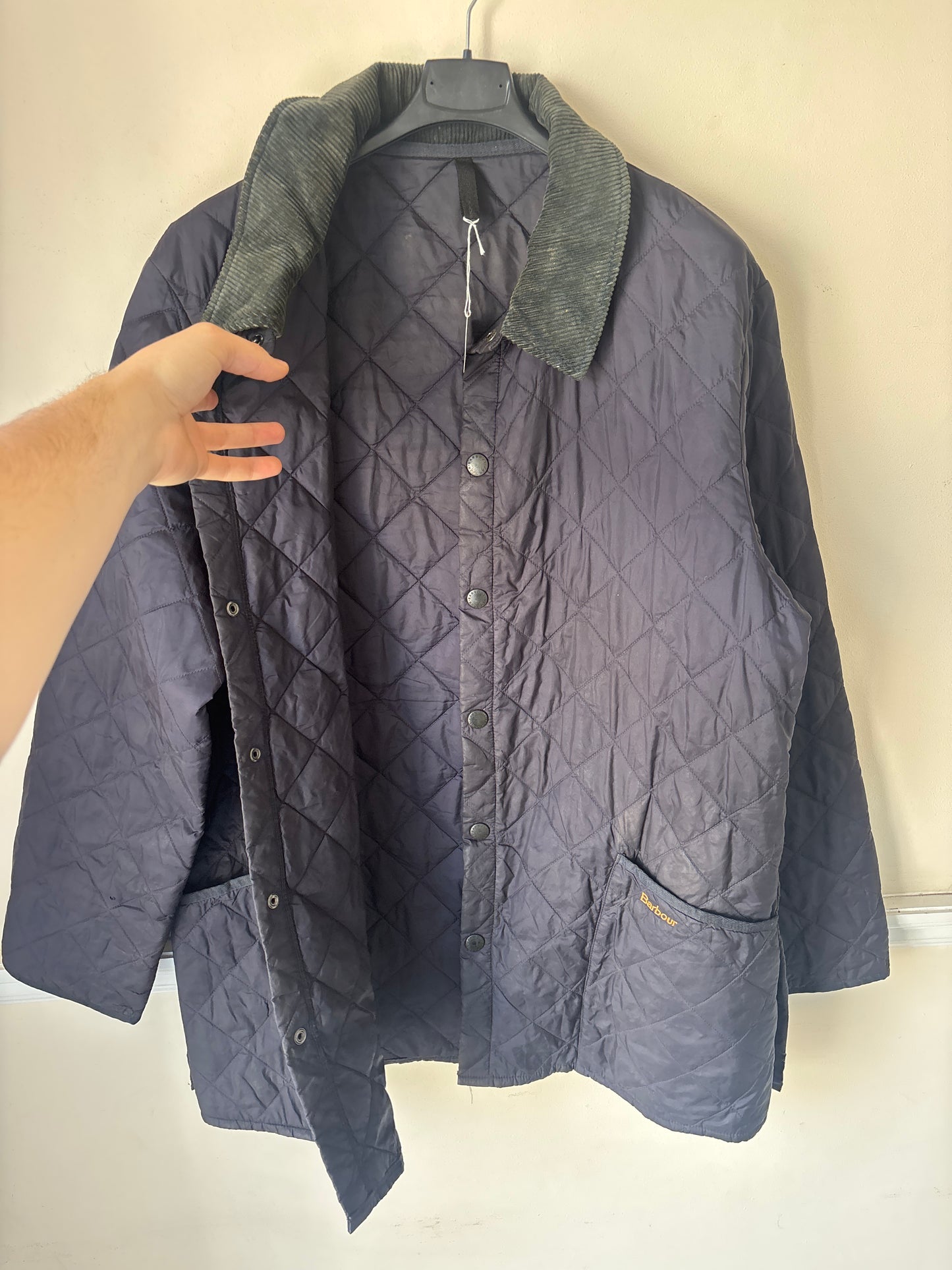 Barbour Blue Quilted Mens Jacket, Size L