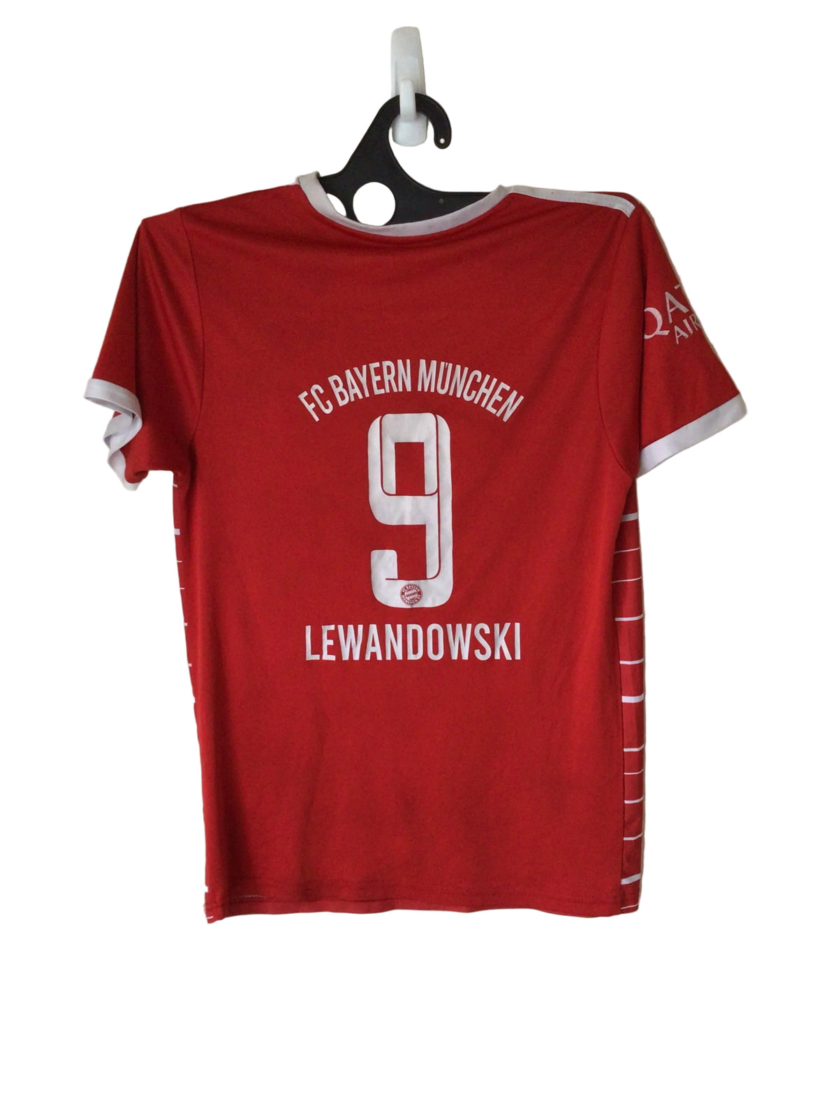2022-23 Bayern Munich Home Football Shirt by Adidas #9 Lewandoski, Size S