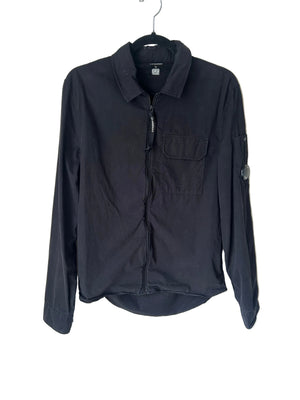 C.P. Company Long-sleeve Gabardine Zipped Lens Shirt Size S