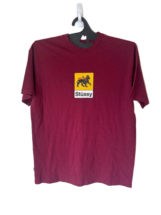 Stussy T Shirt, Rasta Lion Logo, Brand New Deadstock, Size M