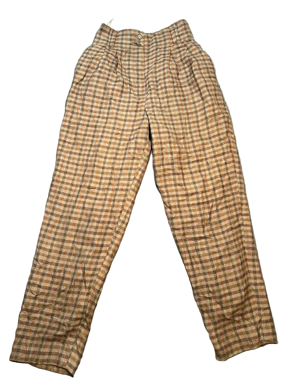 Ladies Italian Tartan Trousers, Size 4