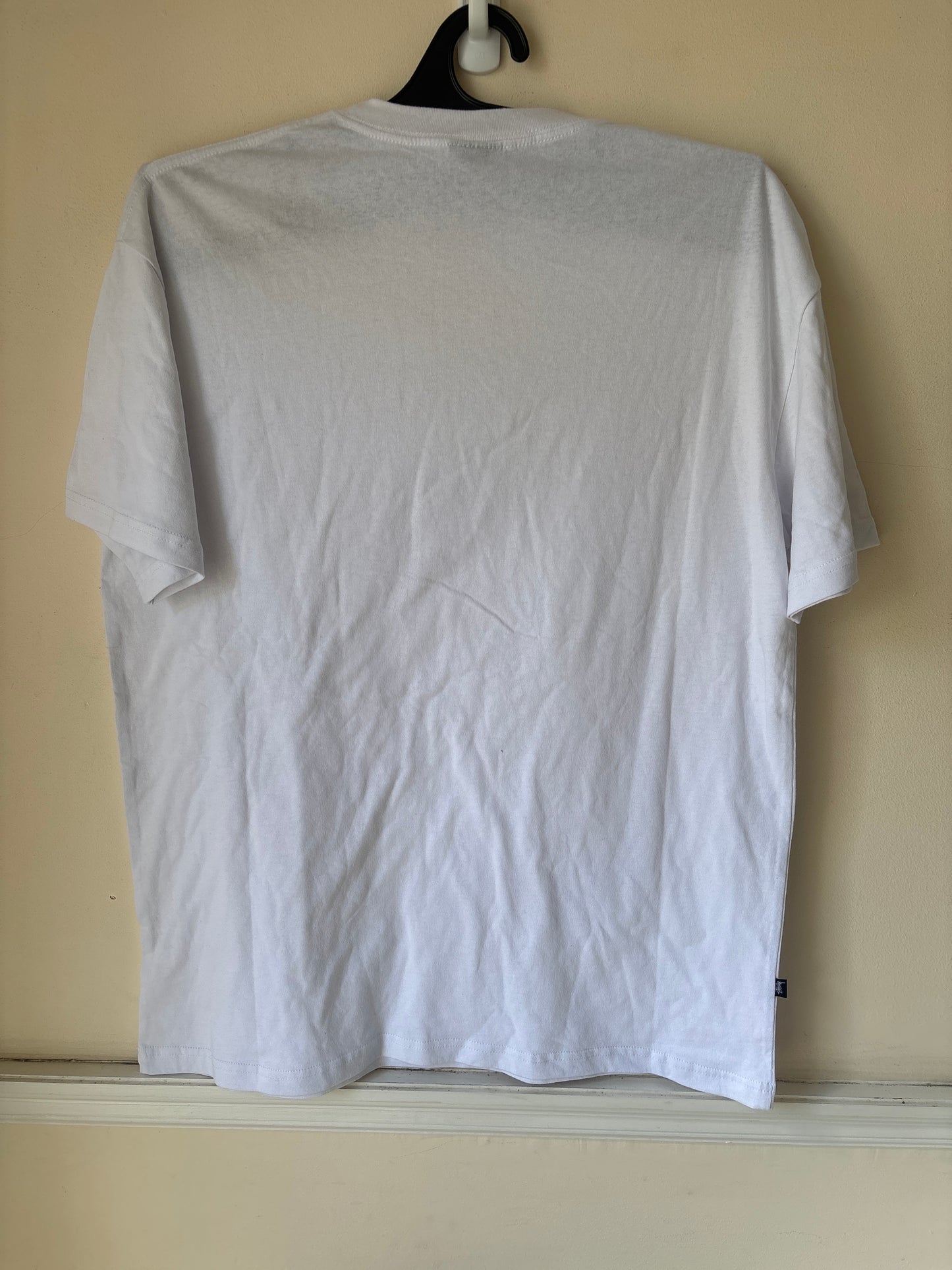 Stussy Embroidered Logo T Shirt, White, Brand New Deadstock, Size L
