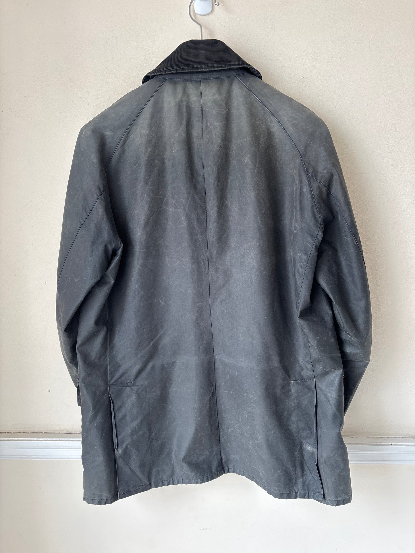 Barbour Ashby Wax Jacket, Grey, Size M