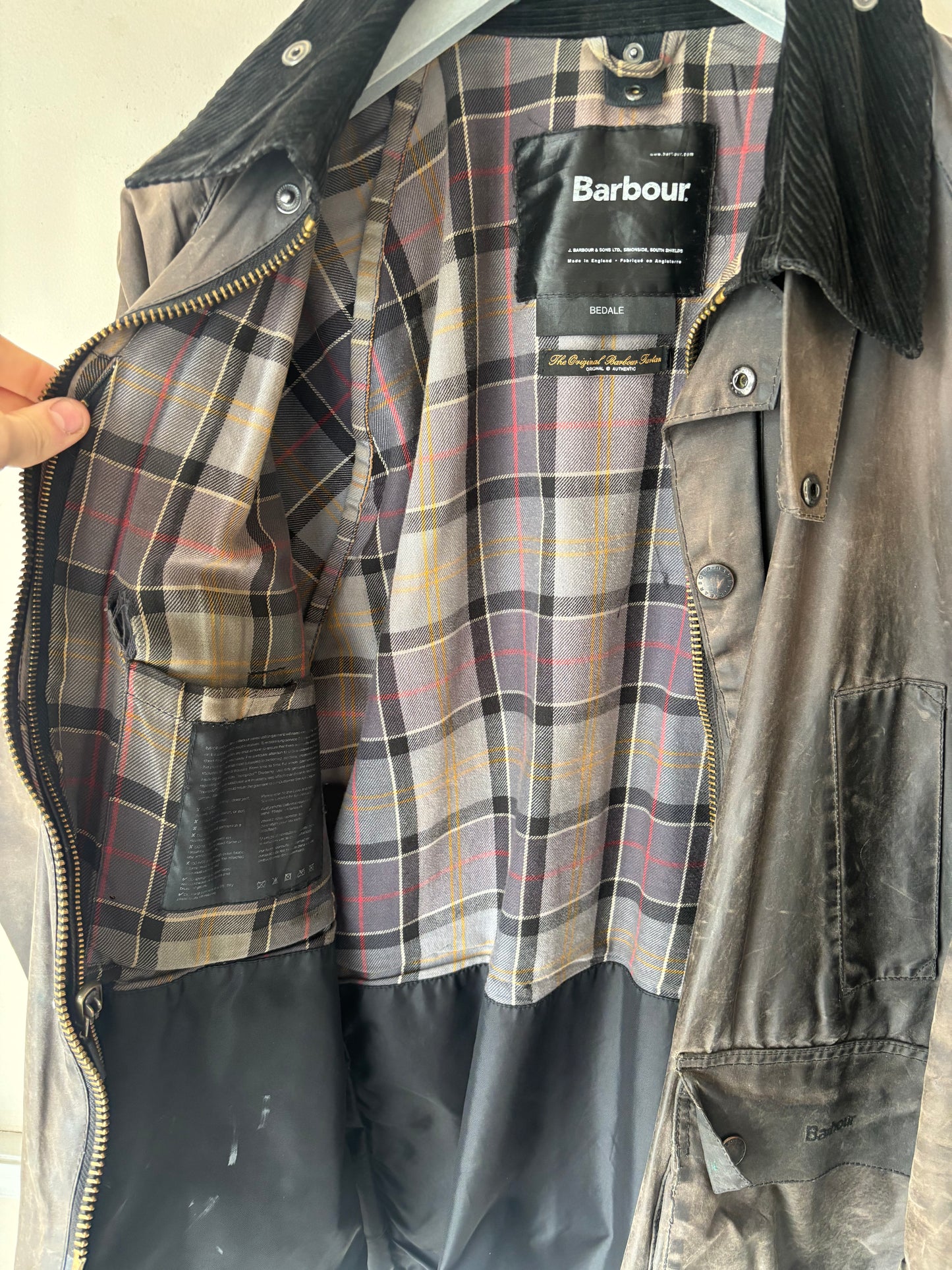 Barbour Bedale Wax Jacket, Size 42 / L