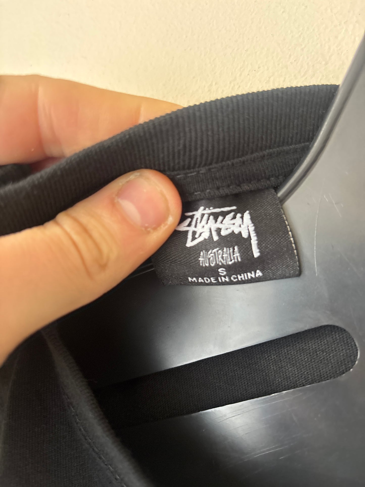 Stussy Designs Logo T Shirt, Black, Brand New Deadstock, Size S