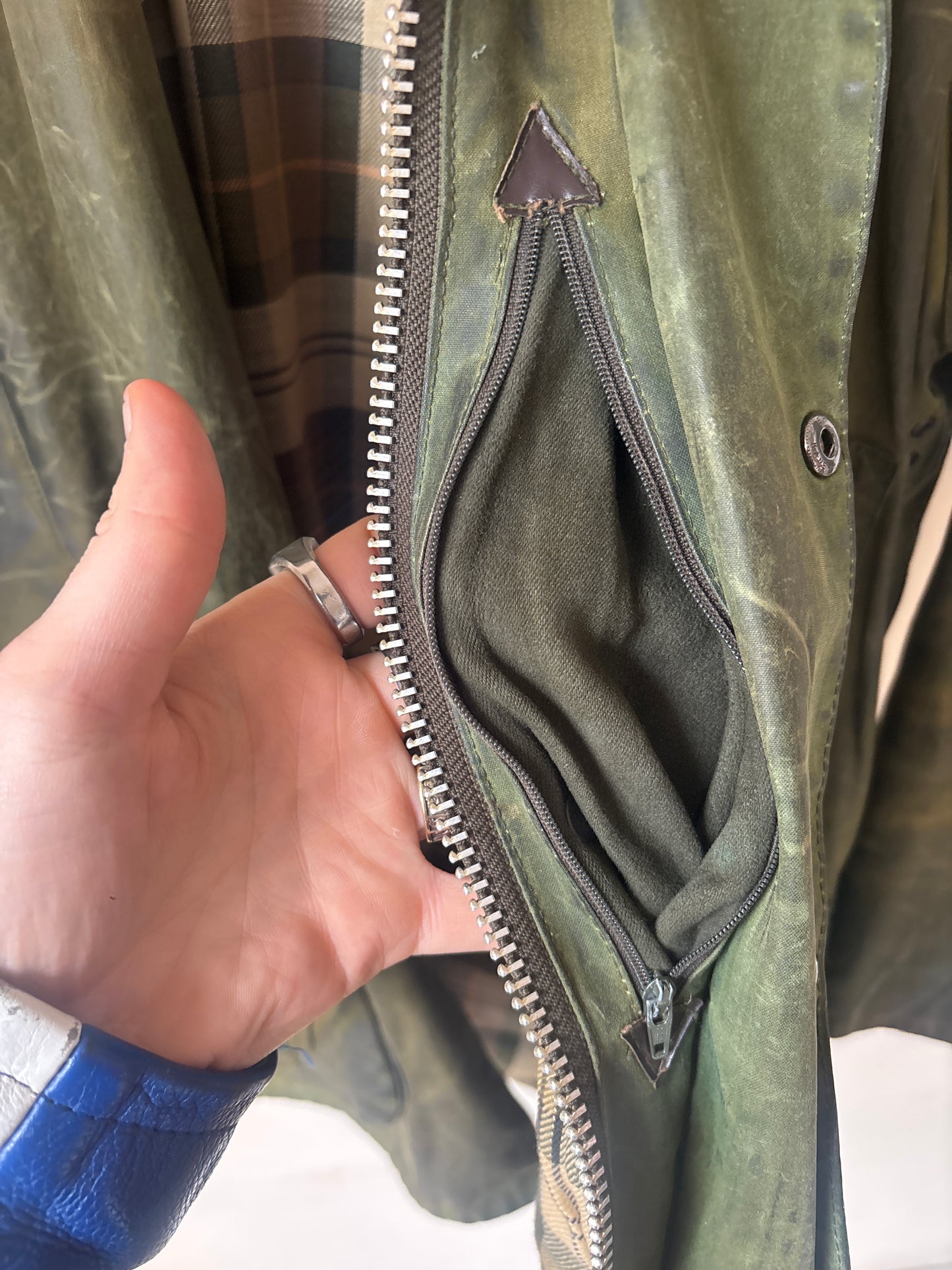 Barbour Vintage South Shields Beaufort Wax Jacket, RARE, Size XL