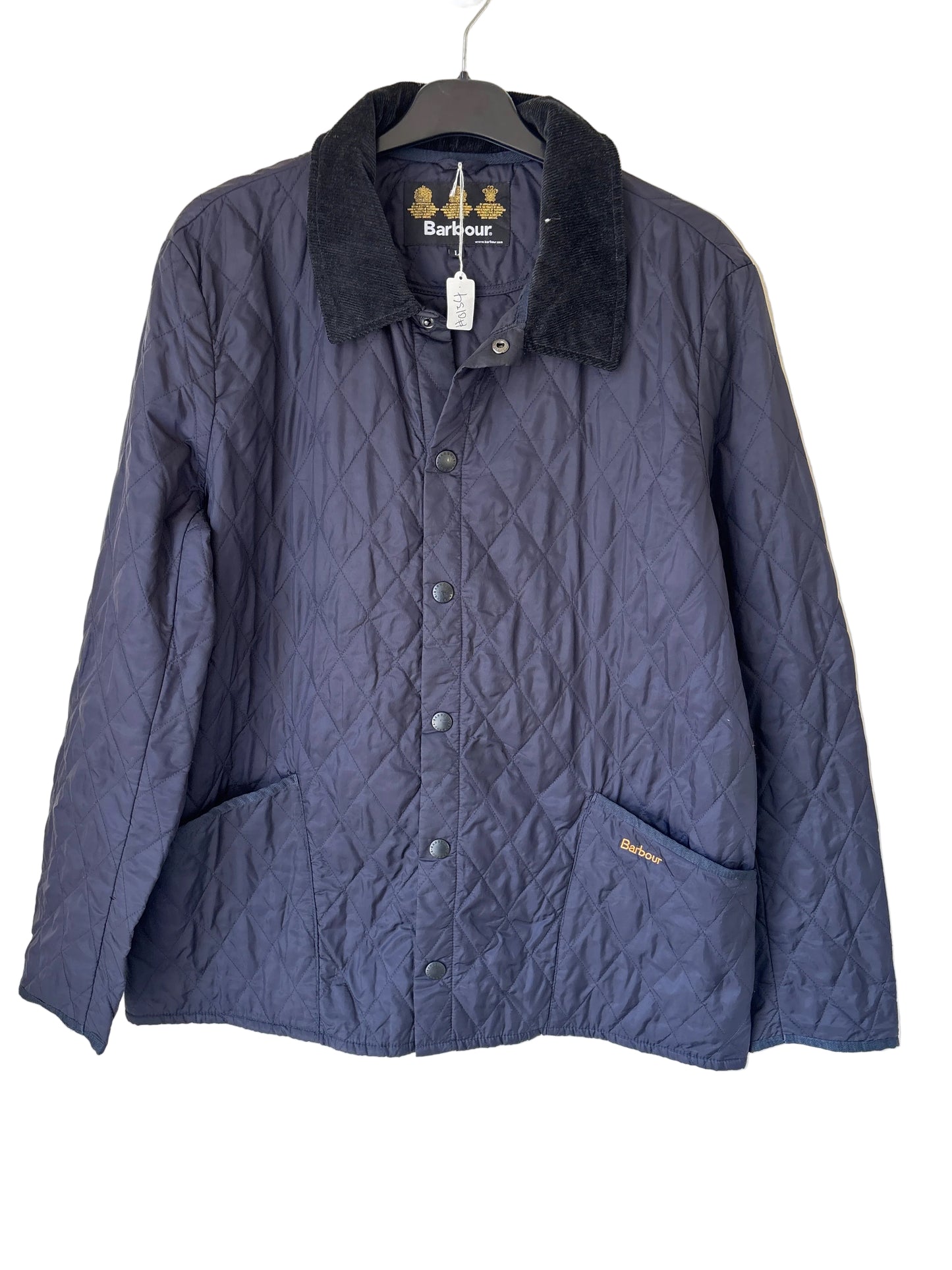 Barbour Navy Quilted Jacket, Size L