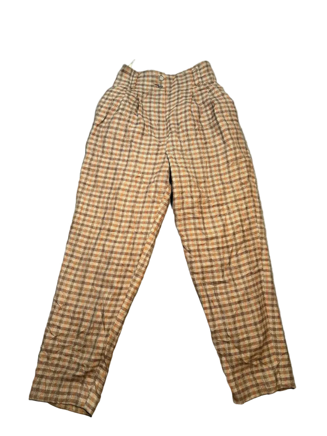 Ladies Italian Tartan Trousers, Size 4