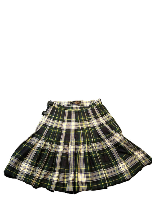 Ladies Y2K “Mac Taggart” Tartan Belted Skirt, Size 14