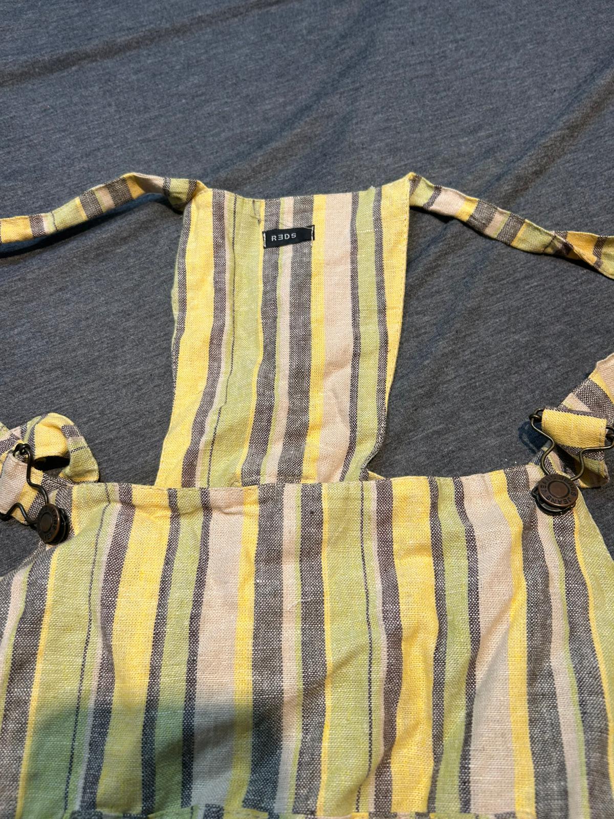 Ladies Y2K Striped Dress, Size M