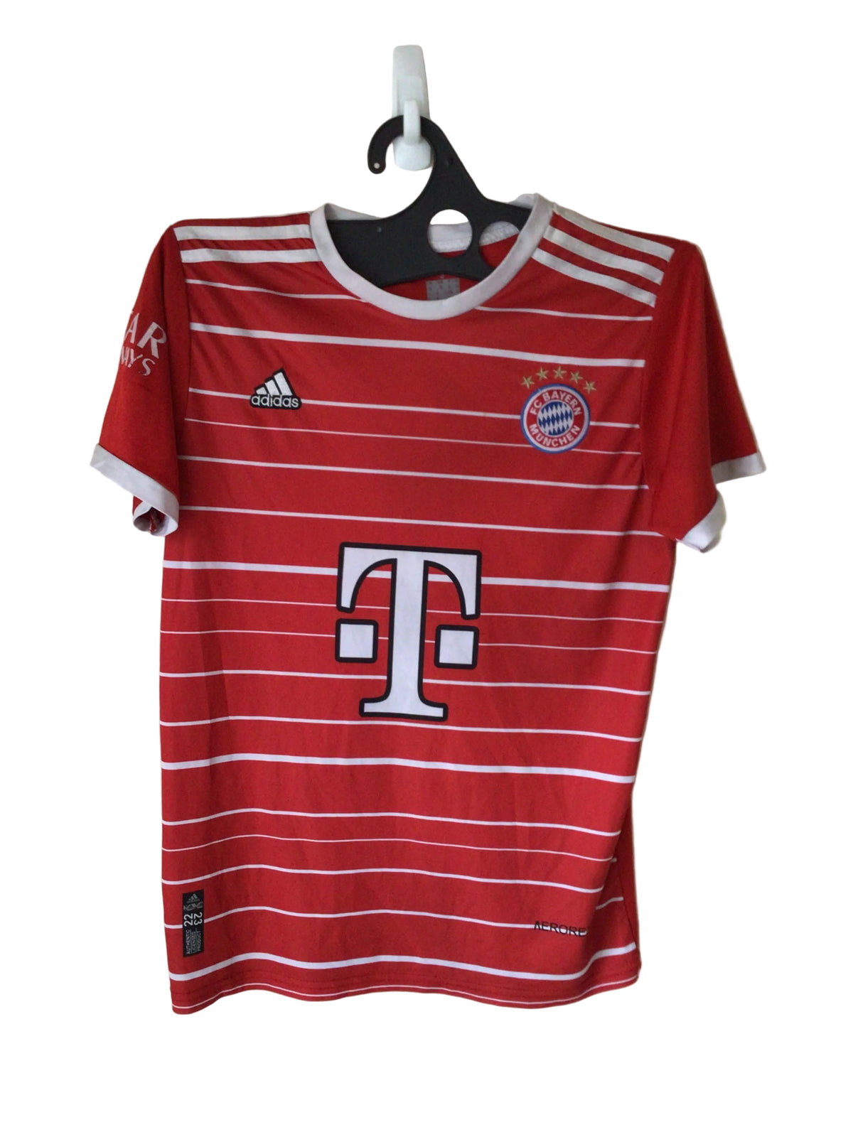 2022-23 Bayern Munich Home Football Shirt by Adidas #9 Lewandoski, Size S