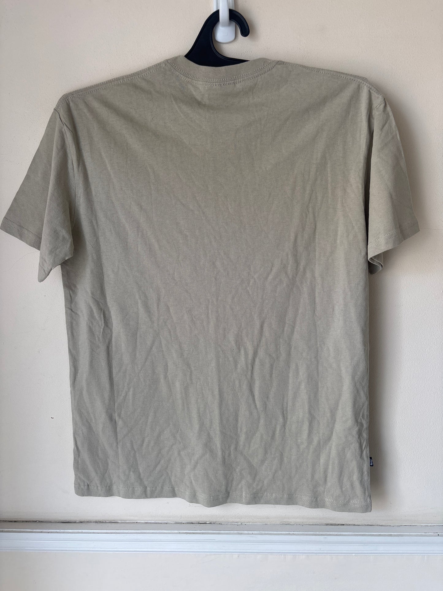 Stussy Pocket Retro Logo T Shirt, Cream, Brand New Deadstock, Size S