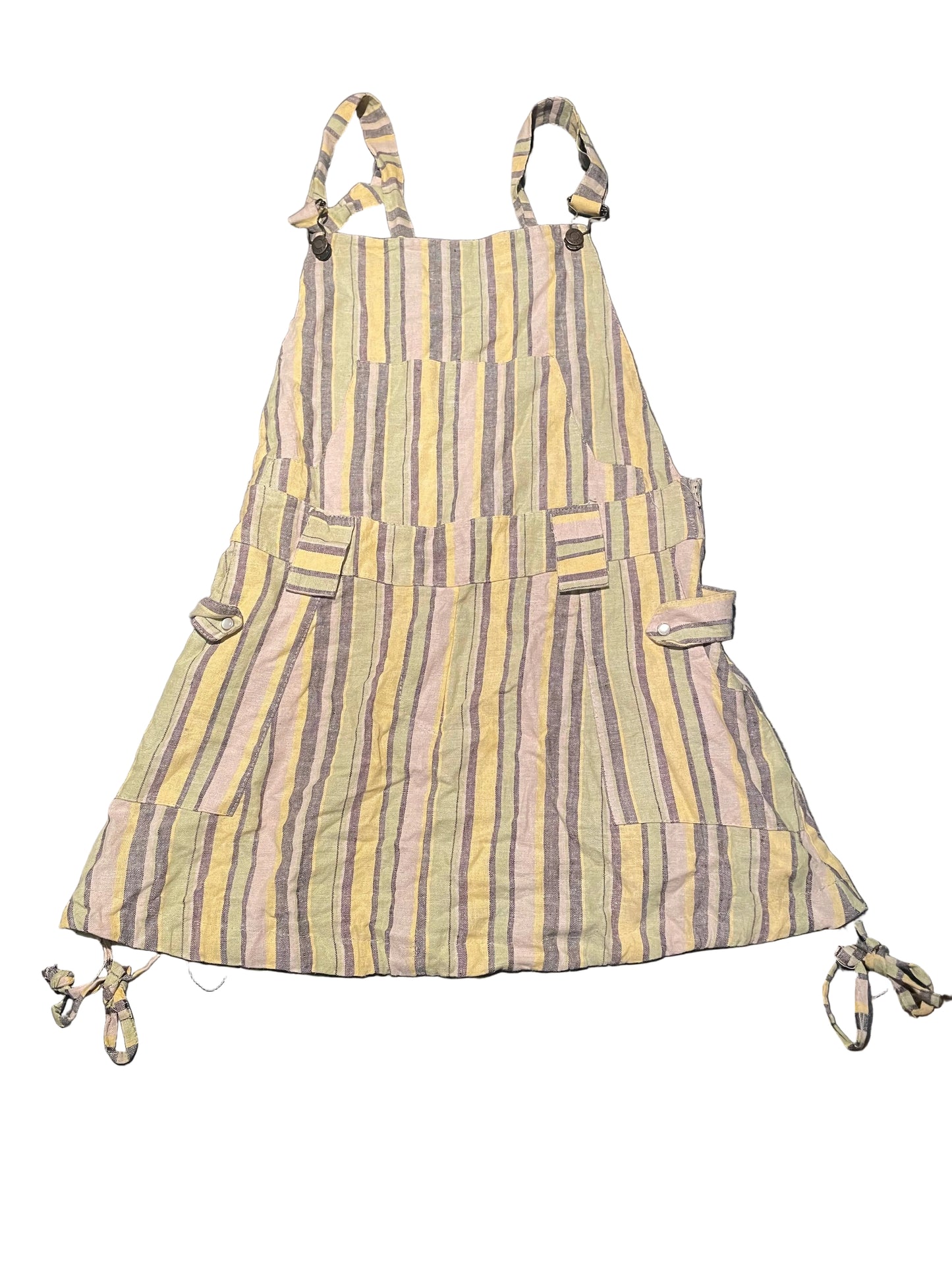 Ladies Y2K Striped Dress, Size M