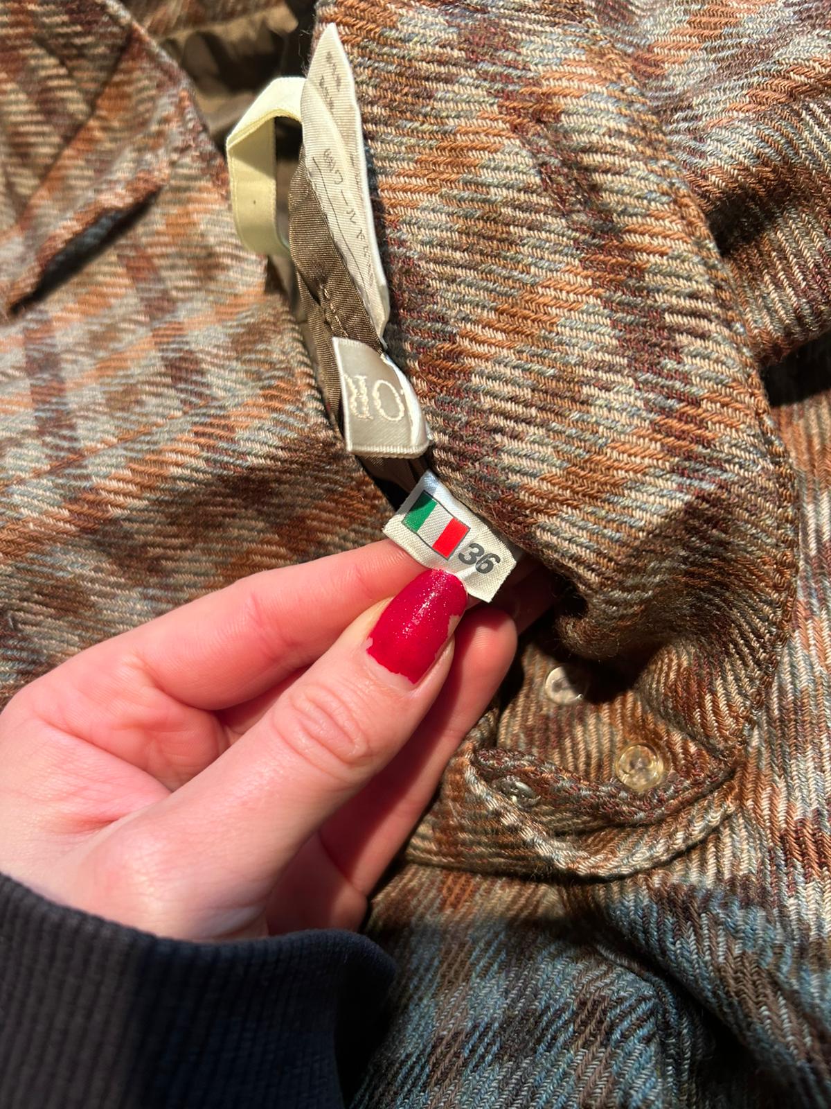 Ladies Italian Tartan Trousers, Size 4