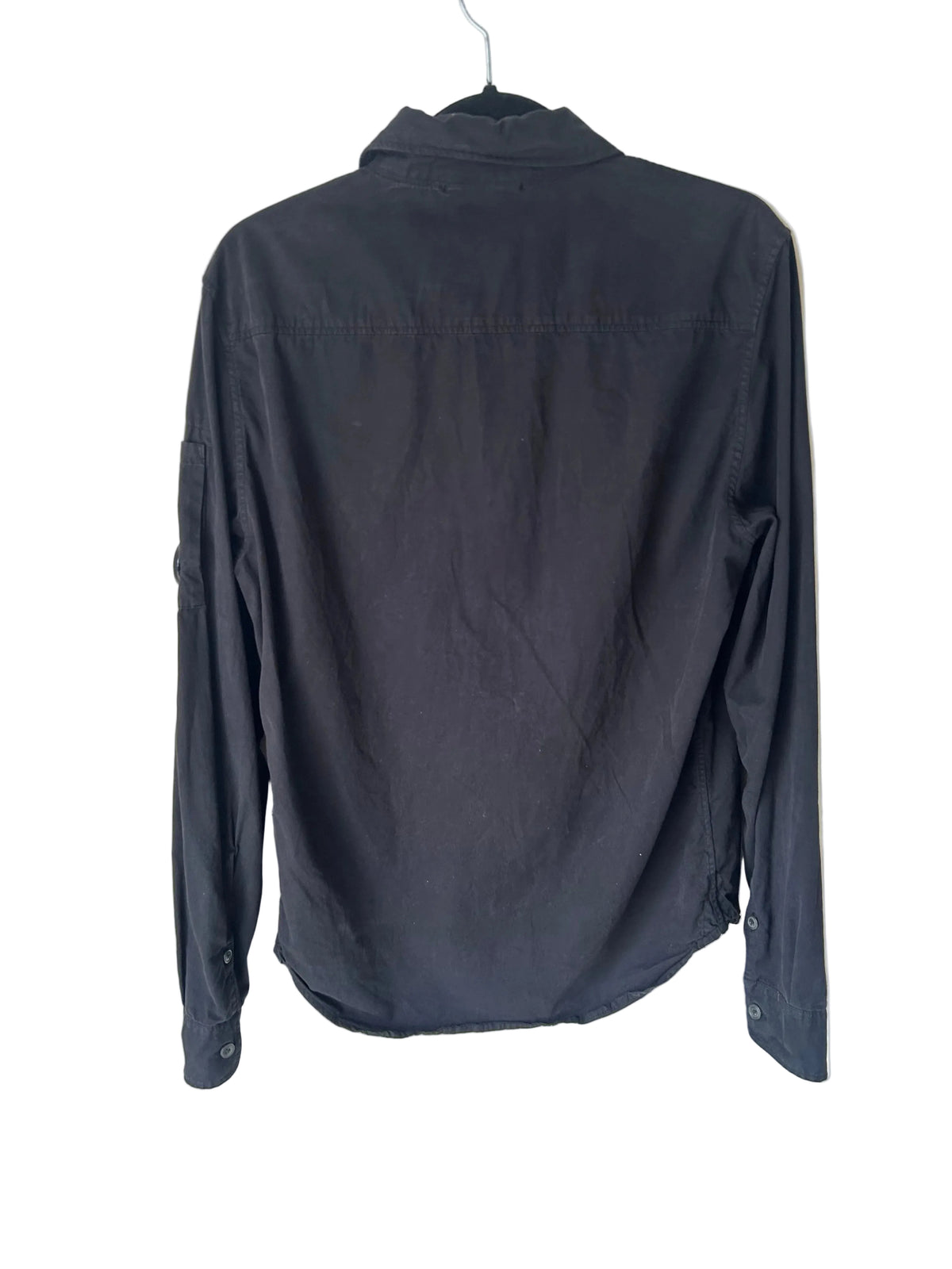 C.P. Company Long-sleeve Gabardine Zipped Lens Shirt Size S