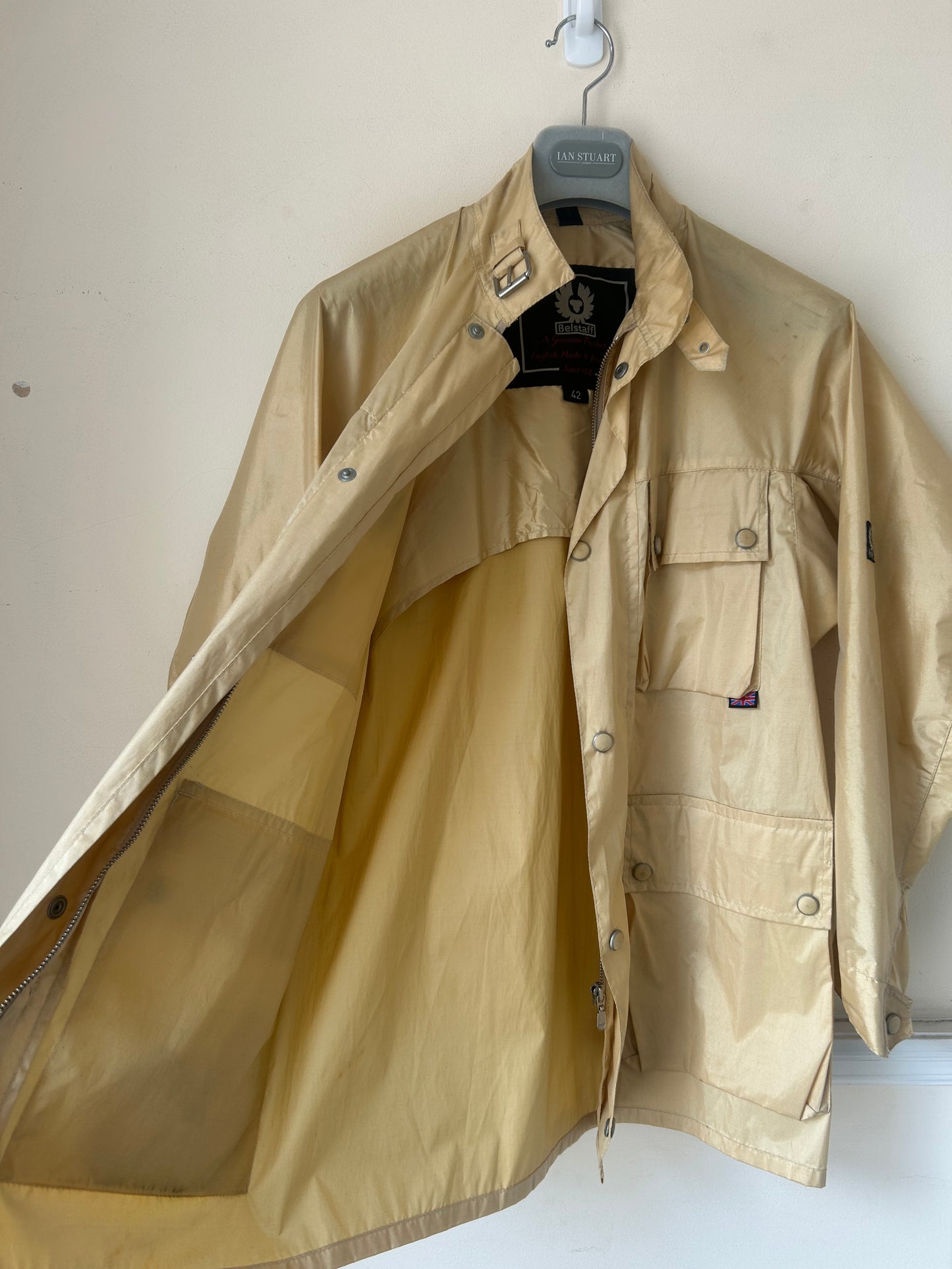 Belstaff Ladies Biker Style Jacket, Silk Blend, IT 42, UK S