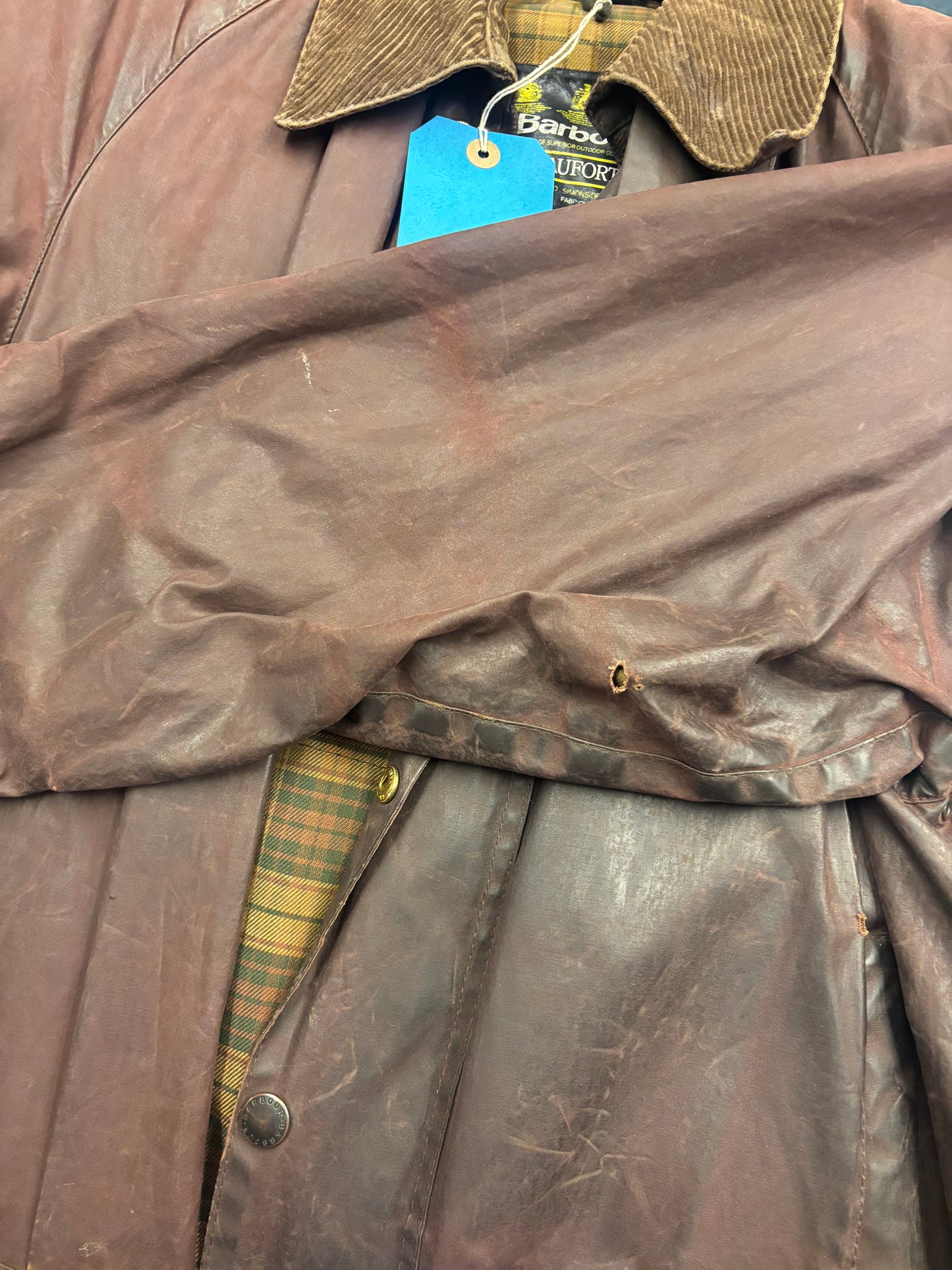 Barbour Beaufort Wax Jacket, Size 40 / M
