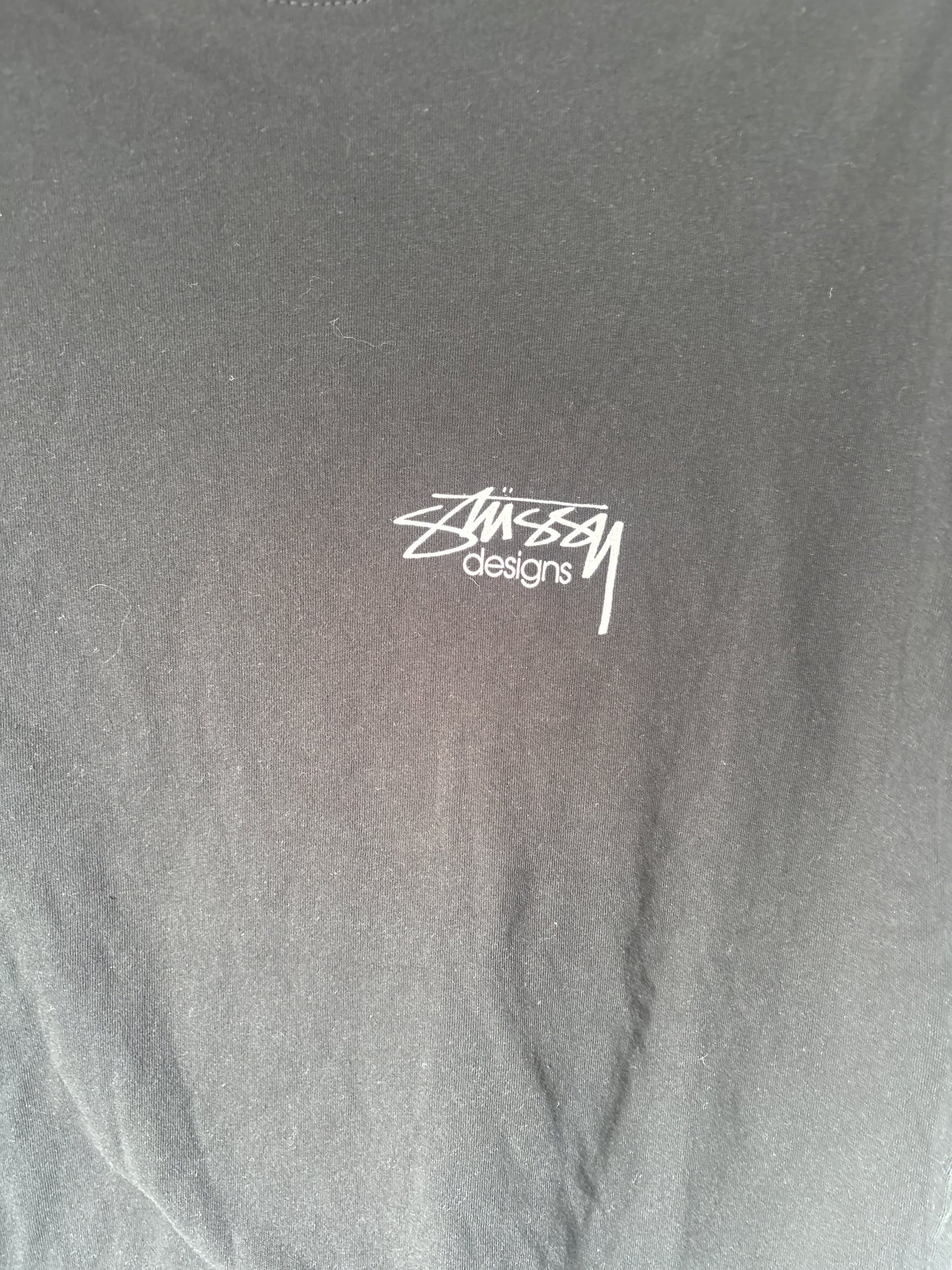 Stussy Designs Logo T Shirt, Black, Brand New Deadstock, Size S
