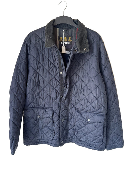 Barbour Mens Black Quilted Jacket, Size L