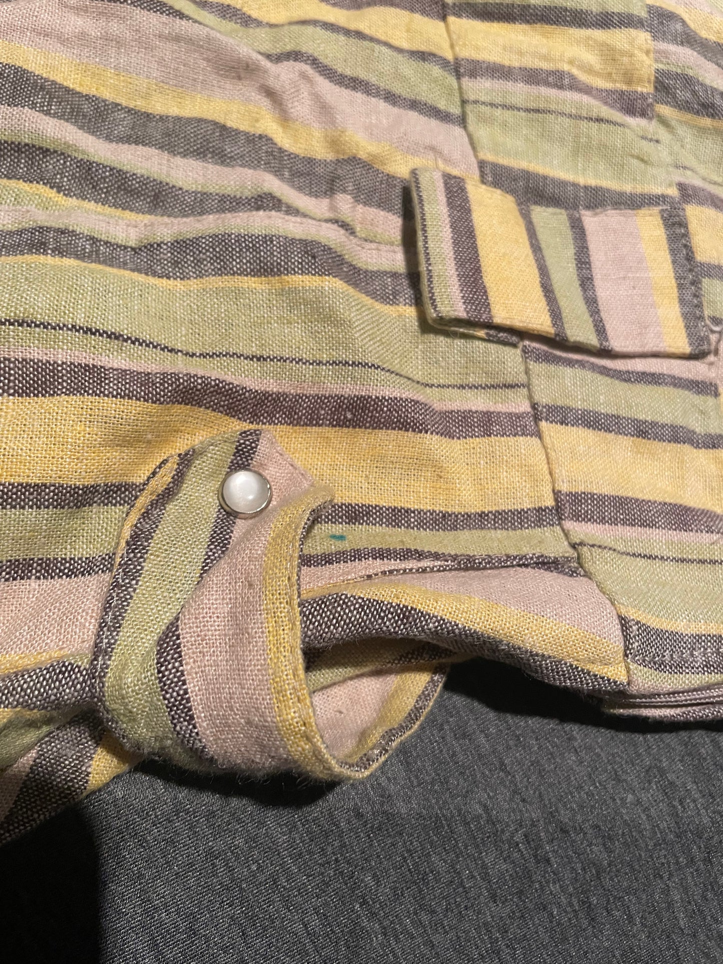 Ladies Y2K Striped Dress, Size M