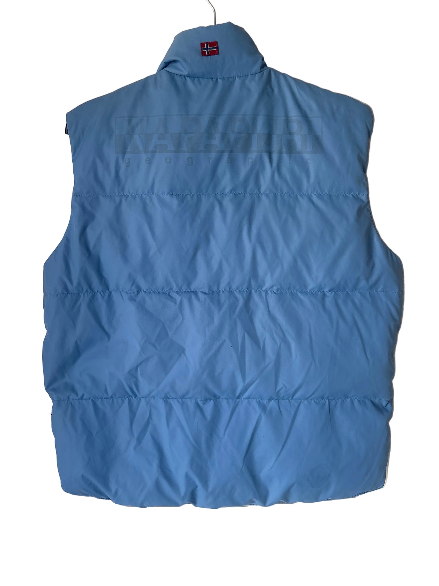 Napapijri Ladies Blue Down Gilet, Size 16