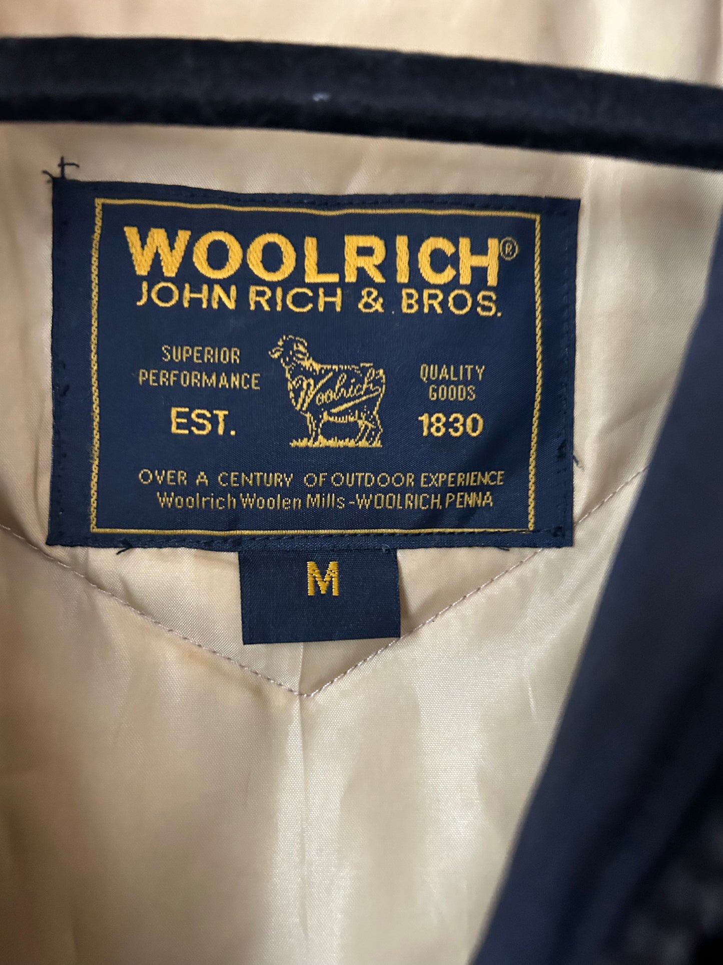 Woolrich Vintage Arctic Bomber Style Down Parka Men’s Size M