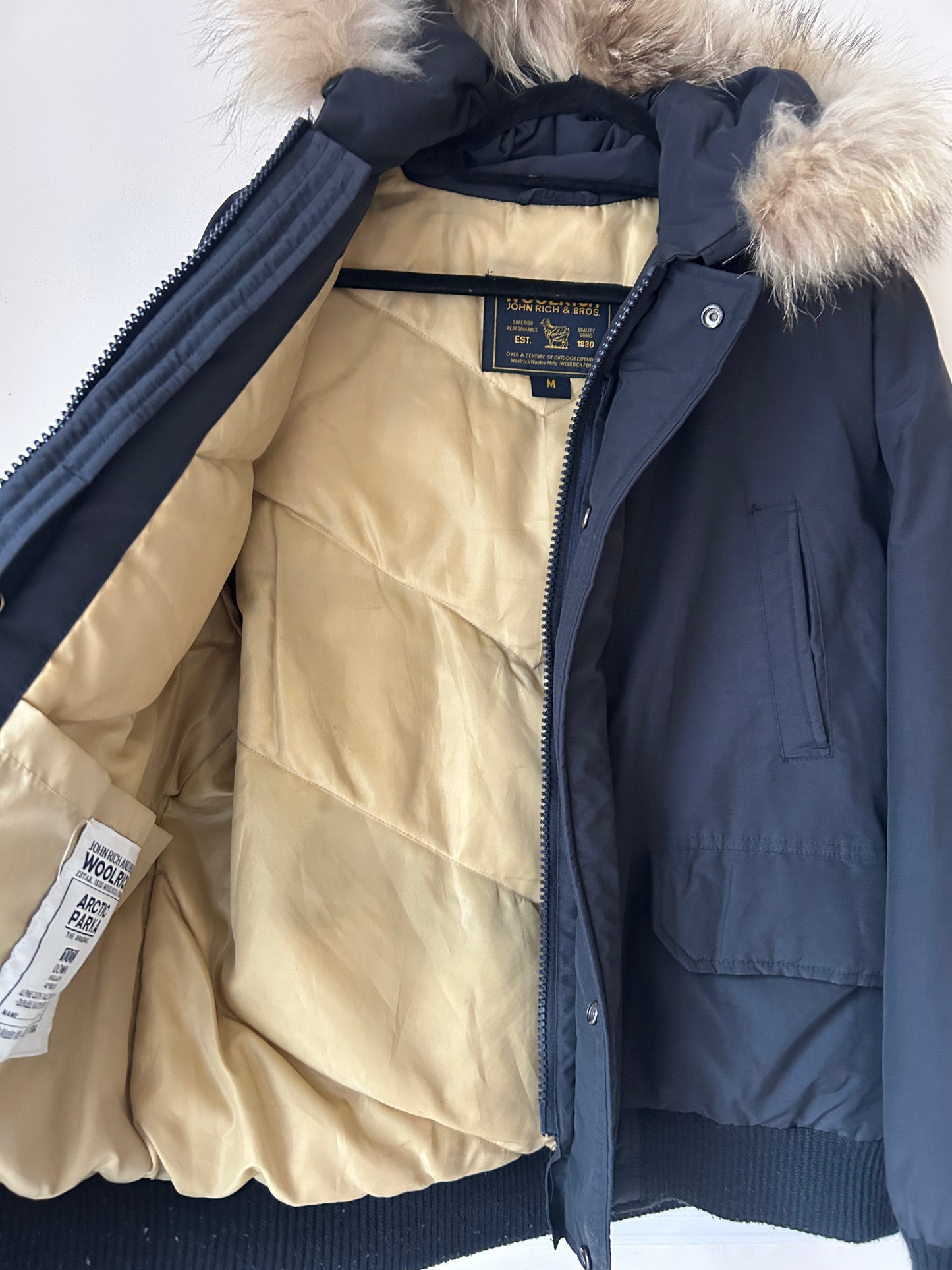 Woolrich Vintage Arctic Bomber Style Down Parka Men’s Size M