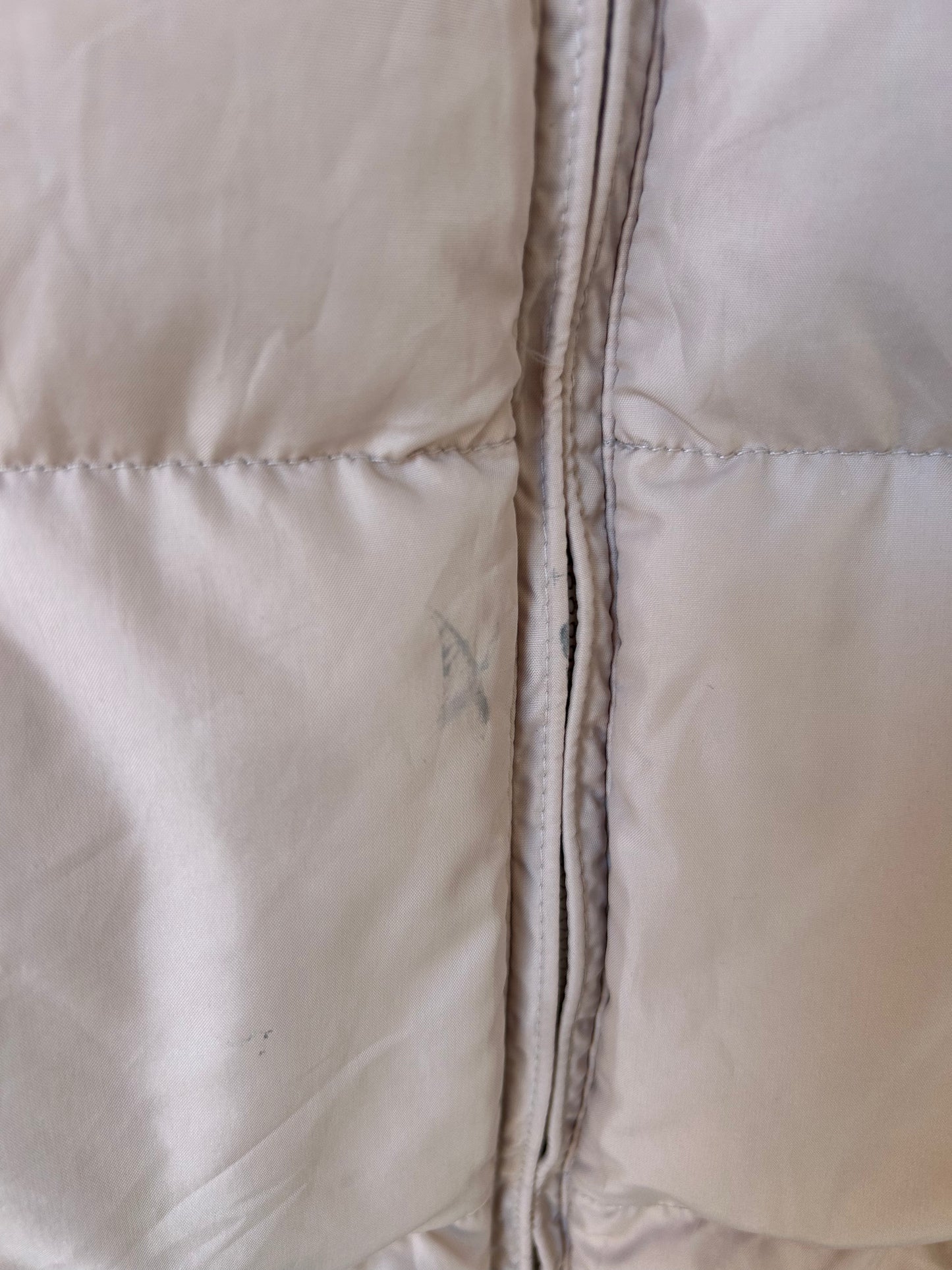 Nike Cream Duck Down Gilet, Size 36/38 or S