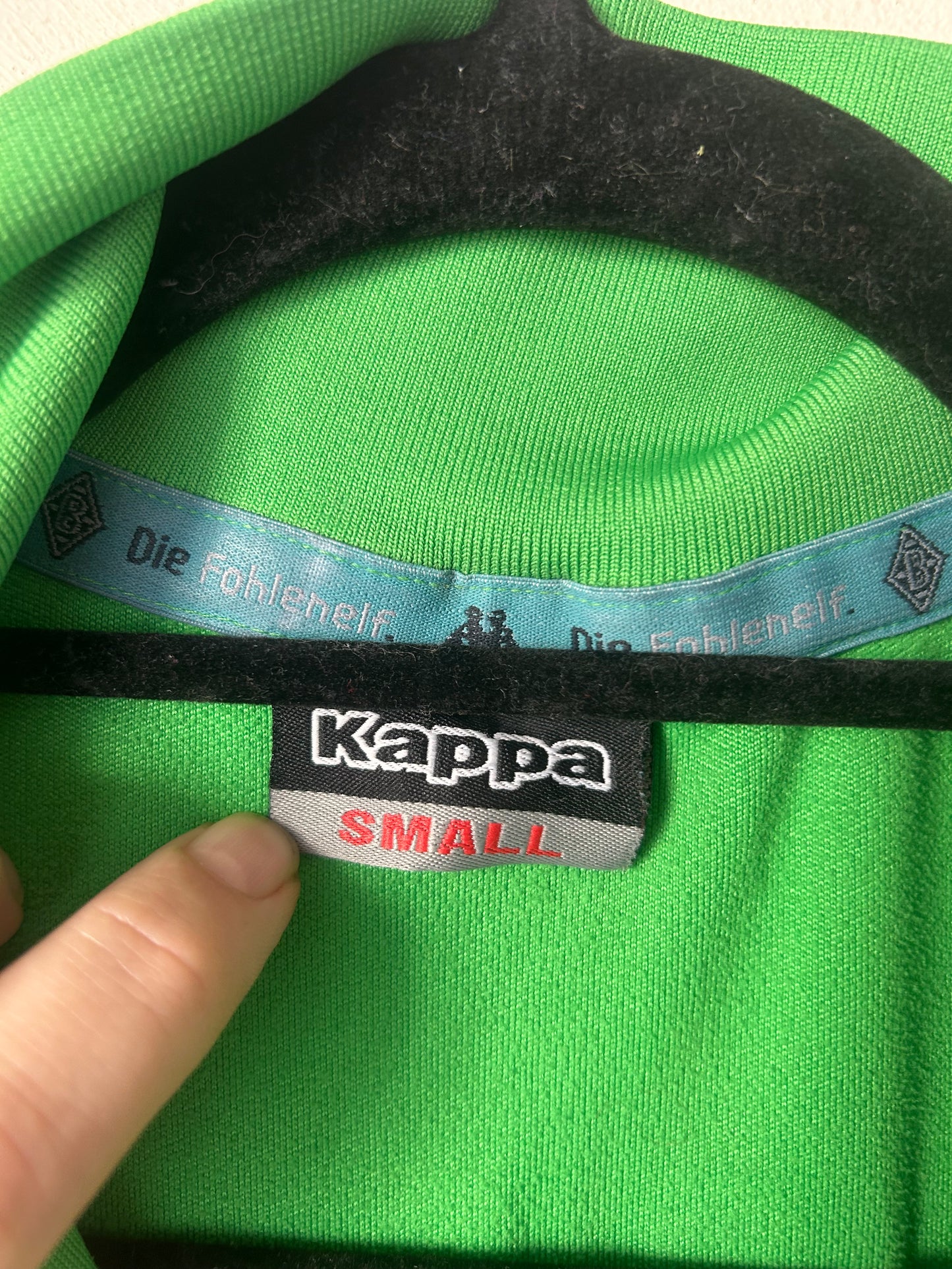 2016–17 Borussia Mönchengladbach 1/4-Zip Drill Top, by Kappa, Size S