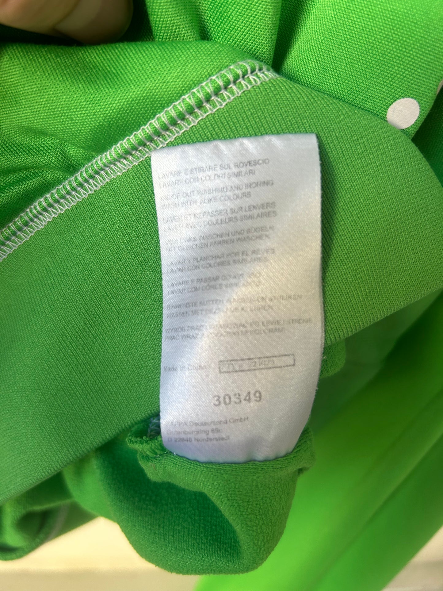 2016–17 Borussia Mönchengladbach 1/4-Zip Drill Top, by Kappa, Size S