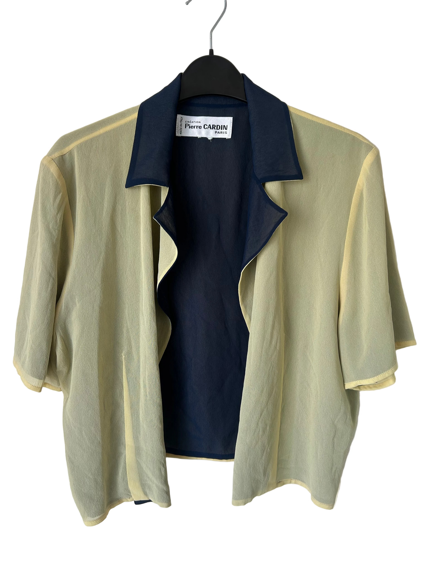 Pierre Cardin Paris Vintage Acetate/Silk Ladies Over-shirt, Size M
