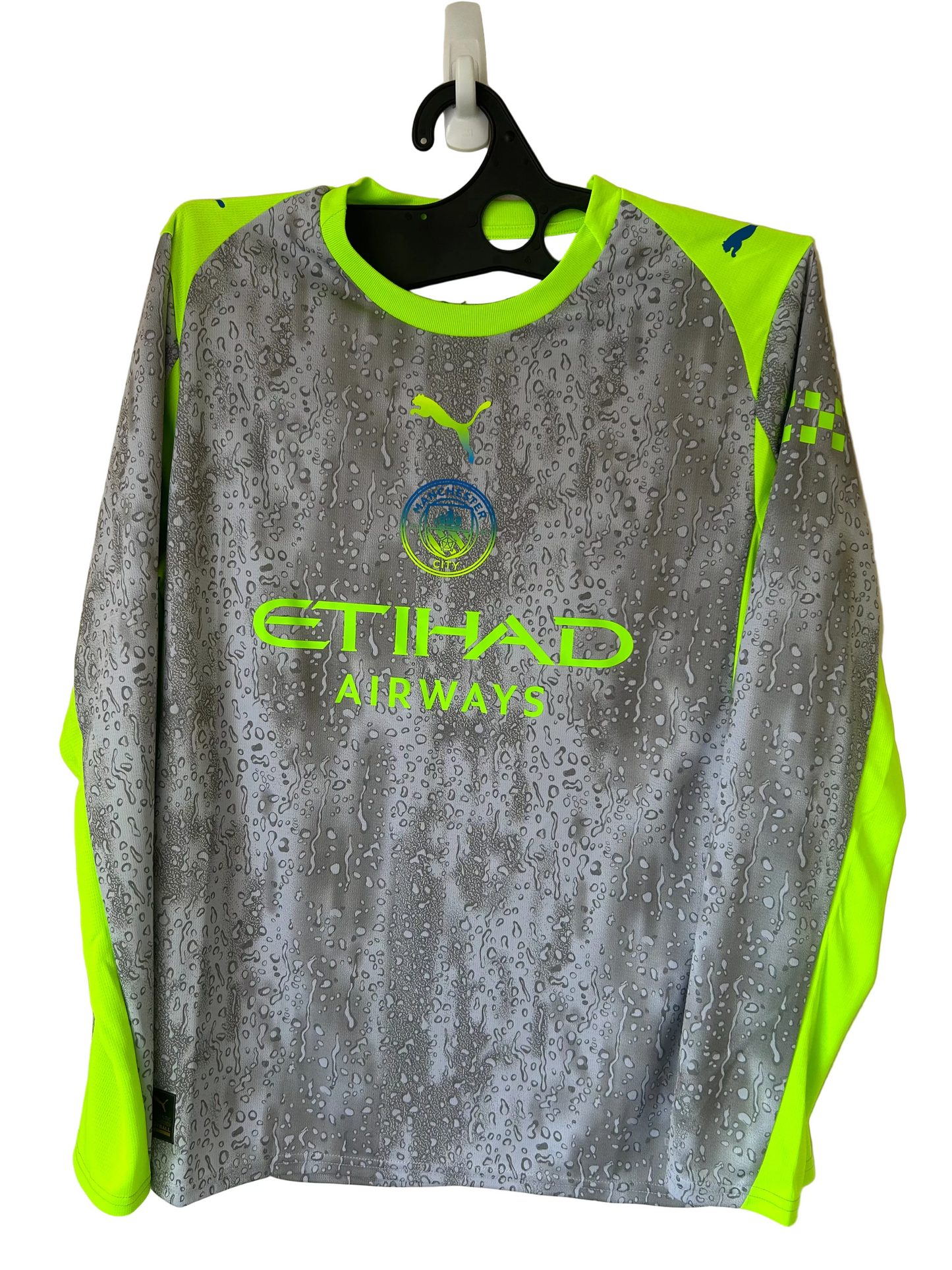 2025/26 Man City Long-sleeve Away Football Shirt, by Puma, Size L