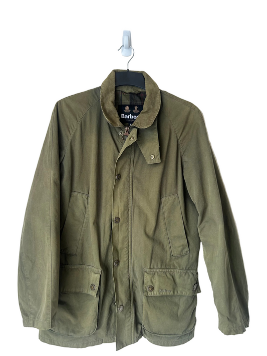 Barbour Ashby Casual Cotton Jacket, Olive, Mens Size S
