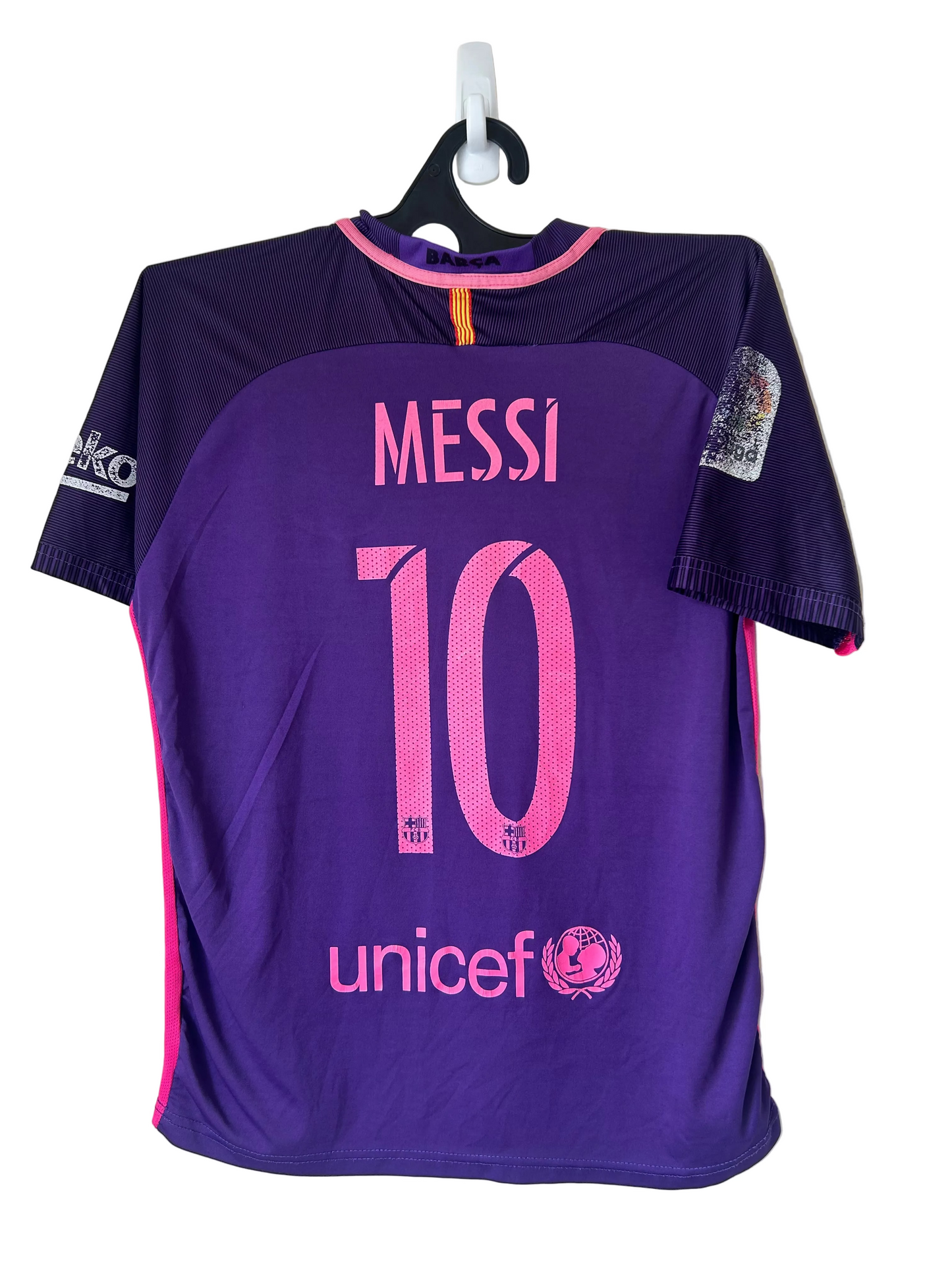 2016-17 FC Barcelona Away Football Shirt by Nike, #10 Messi, Size S, RARE
