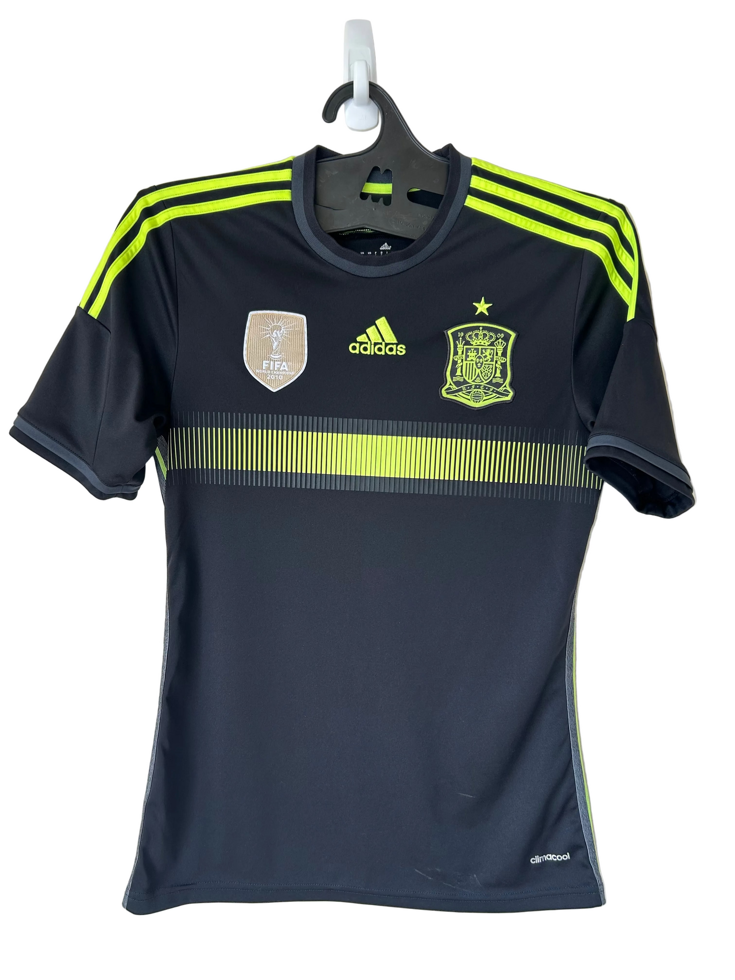 2014-15 Spain Away Football Shirt, By Adidas, 2010 Winners Edition, Size S