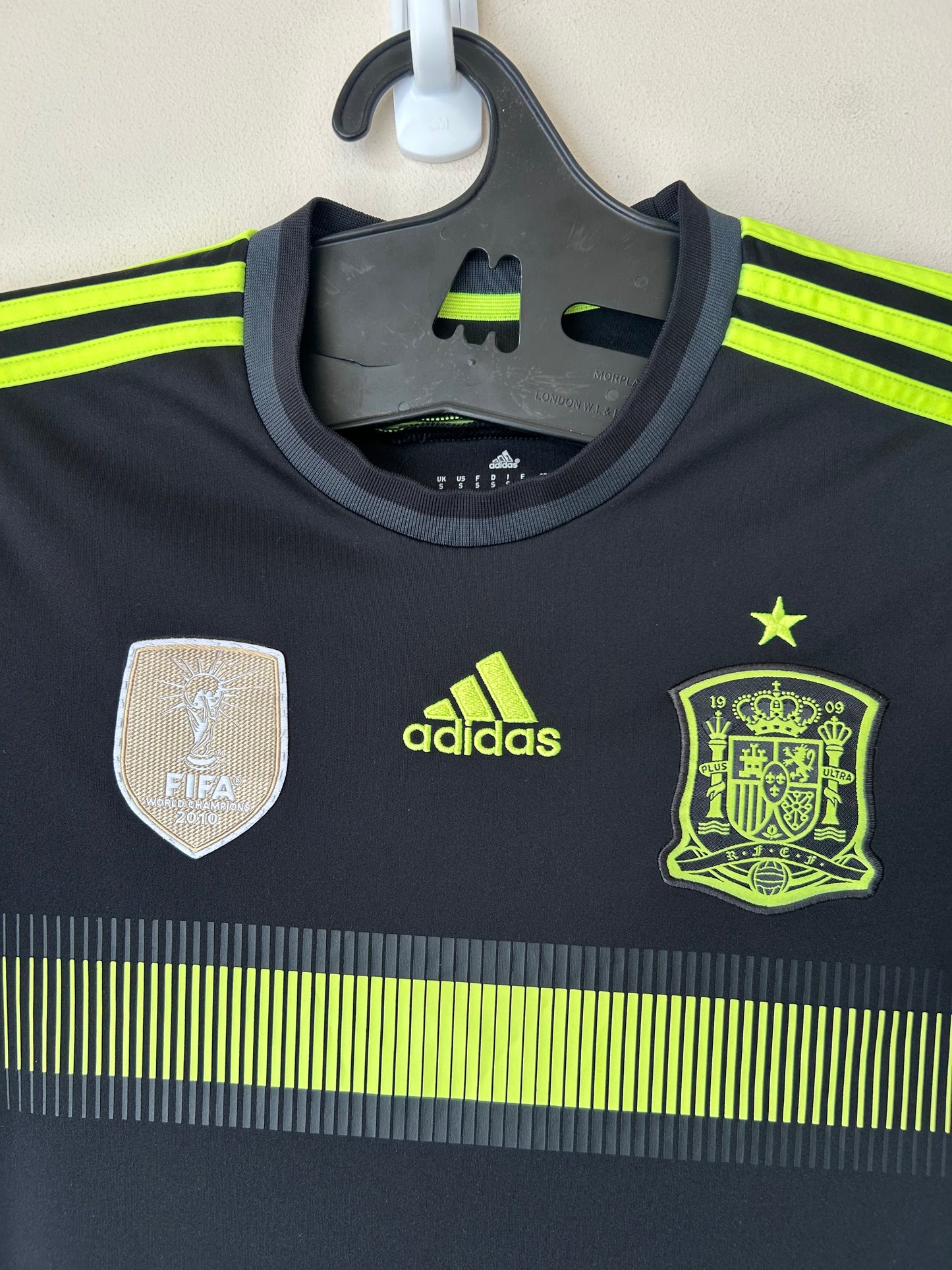 2014-15 Spain Away Football Shirt, By Adidas, 2010 Winners Edition, Size S