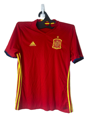 2016/17 Spain Home Football Shirt by Adidas, Size M