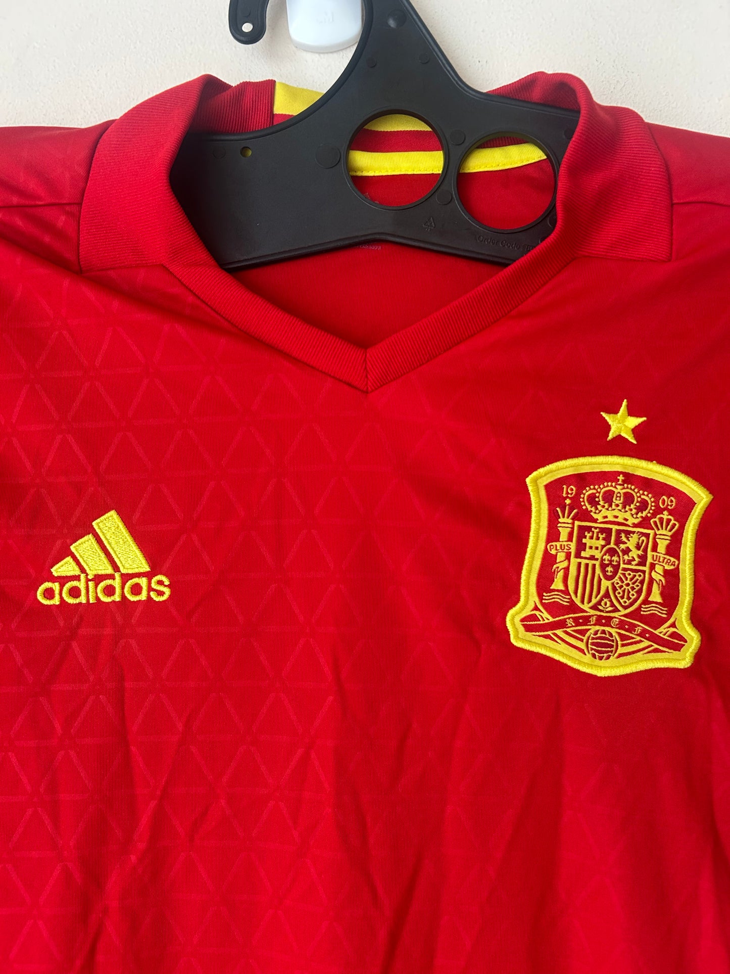 2016/17 Spain Home Football Shirt by Adidas, Size M