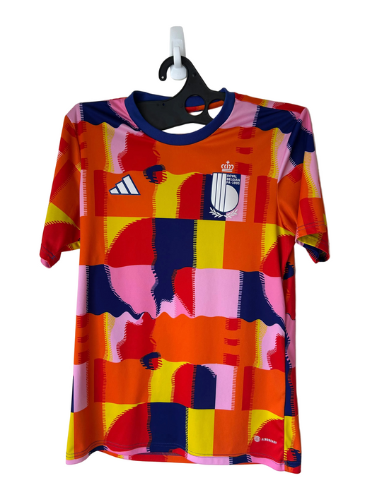 2022/23 Belgium Vibrant Pre Match Football Shirt by Adidas, Size M