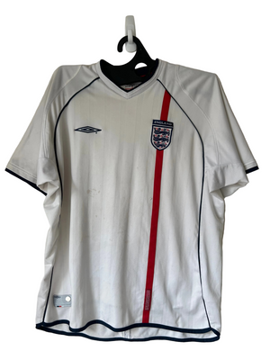 2001-2003 England Home Football Shirt by Umbro, Size XXL